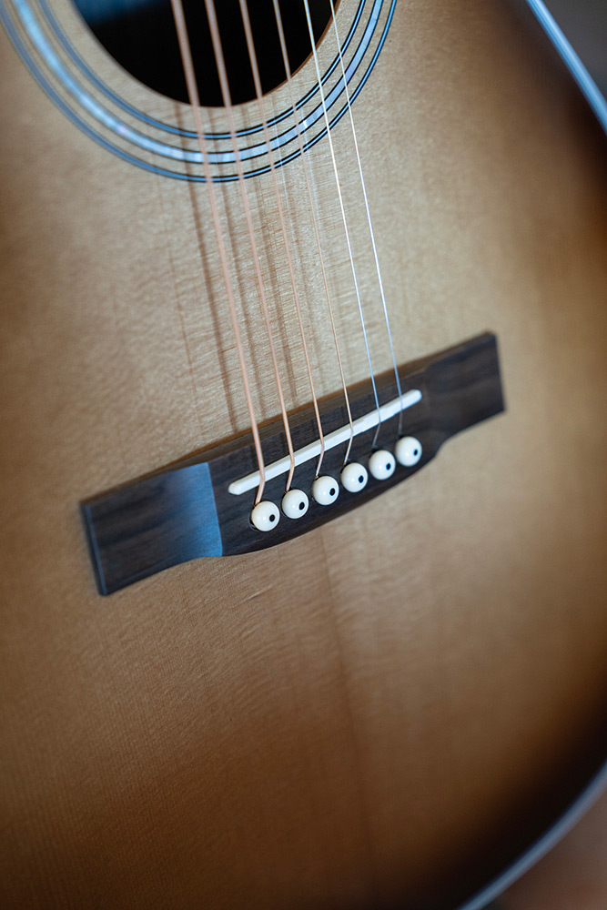 Close-up M-260E Deluxe Edge Burst bridge