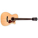 Horizontal front view of OM-140CE Natural acoustic guitar thumbnail