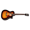 Horizontal side view of OM-140CE Antique Burst acoustic guitar thumbnail