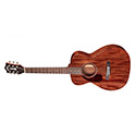 Horizontal side view of M-120L Natural acoustic guitar thumbnail