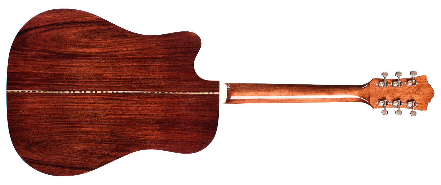 Horizontal back view of D-150CE  acoustic guitar