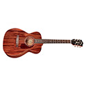 Horizontal side view of M-120 Natural acoustic guitar thumbnail