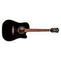 Horizontal front view of D-140CE Black acoustic guitar thumbnail