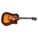 Horizontal side view of D-140CE Antique Burst acoustic guitar thumbnail