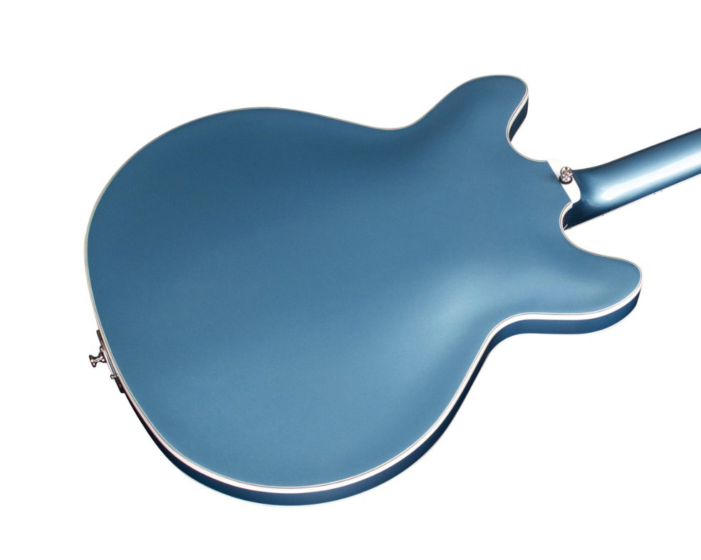 Horizontal front angle view of Starfire I Bass Pelham Blue