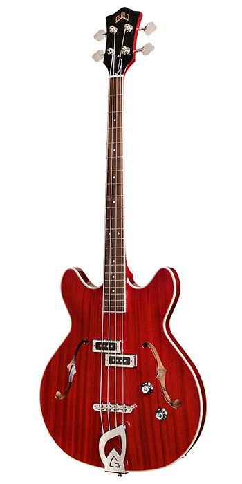 Vertical view of Starfire I Bass Cherry Red