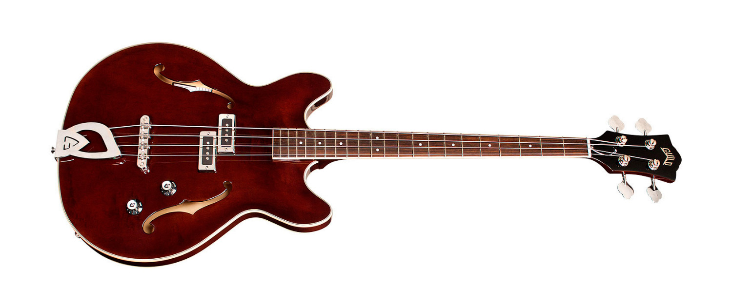 Horizontal side view of Starfire I Bass Vintage Walnut