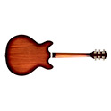 Horizontal side view of Starfire I DC Pelham Blue guitar thumbnail