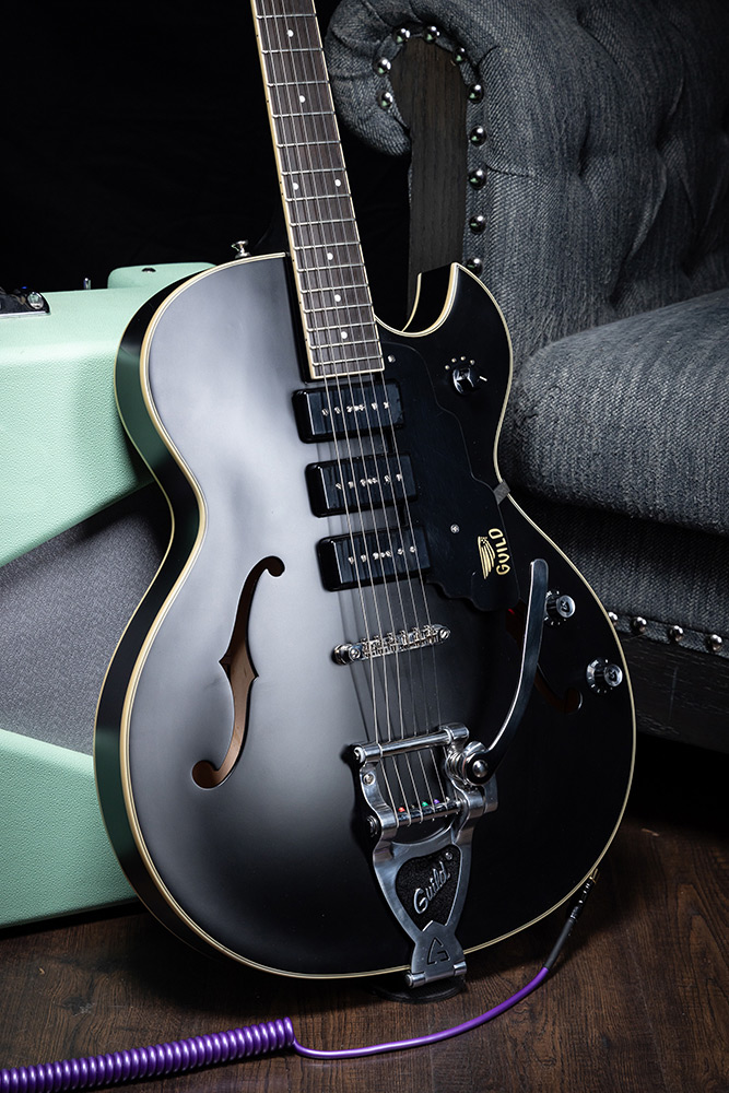 B級 特価 GUILD STARFIRE I JET 90 黒 Guild Starfire I Jet 90 Electric Guitar - Satin Black