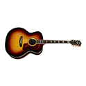 Horizontal side view of F-55E Antique Burst guitar thumbnail