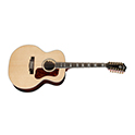 Horizontal side view of F-512E Natural guitar thumbnail