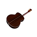 Horizontal back angle view of F-55E Natural guitar thumbnail