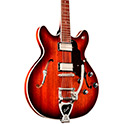 Close up front body view of Starfire I DC Pelham Blue guitar thumbnail