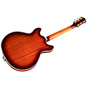 Horizontal back angle view of Starfire I DC Pelham Blue guitar thumbnail
