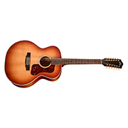 Horizontal side view of F-412E Standard Pacific Sunset Burst guitar thumb