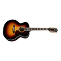 Horizontal front angle view of F-512E Antique Burst guitar thumbnail