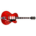 Horizontal front view of X-350 Stratford Scarlet Red guitar thumbnail