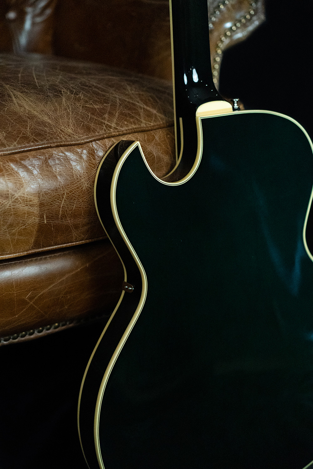 Back view of Starfire III Dynasonic Emerald Green body