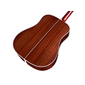 Horizontal angled back view of D-50 Standard Antique Burst acoustic guitar thumb