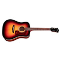 Horizontal side view of F-40 Standard Natural acoustic guitar thumb