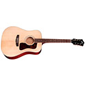 Horizontal side view of D-40 Standard Natural acoustic guitar thumb