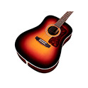 Horizontal angled front view of D-50 Standard Antique Burst acoustic guitar thumb