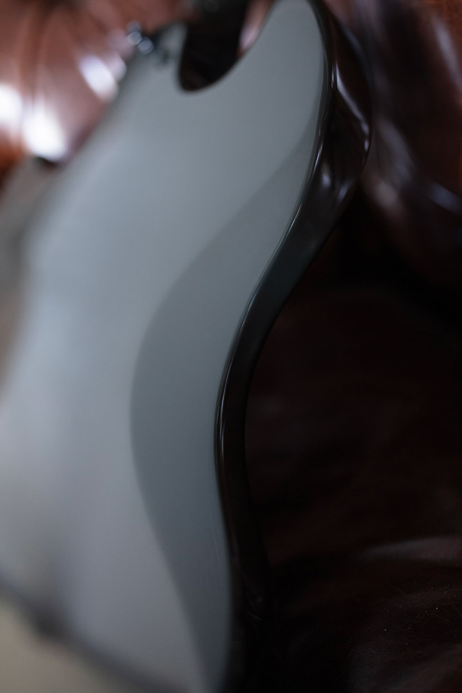 Close-up of the back of the Polara Night Edition Tungsten highlighting body curve