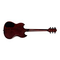 Horizontal back view of Polara Limited Night Edition Vintage Walnut electric guitar thumb