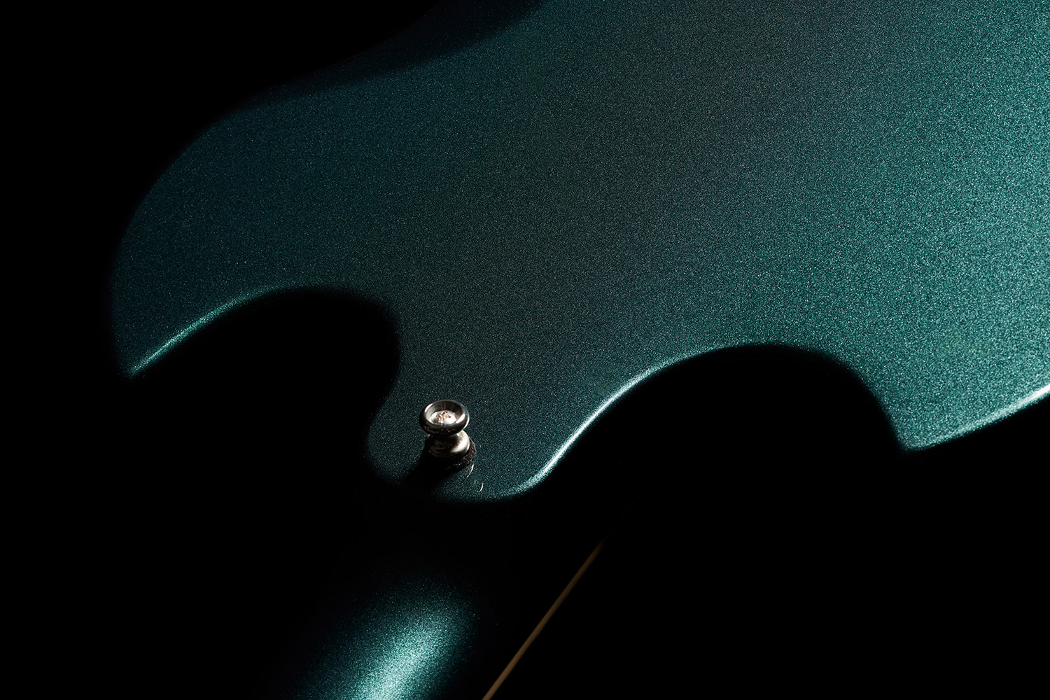 View of Polara Deluxe Kingswood Green back with strap button