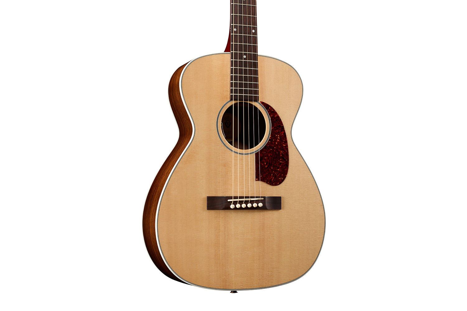Close up body view of M-50 Standard Natural acoustic guitar