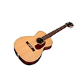 Angled front view of M-50E Standard Natural acoustic guitar thumb