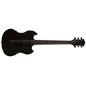Horizontal front view of Polara Night Edition Tungsten electric guitar thumb