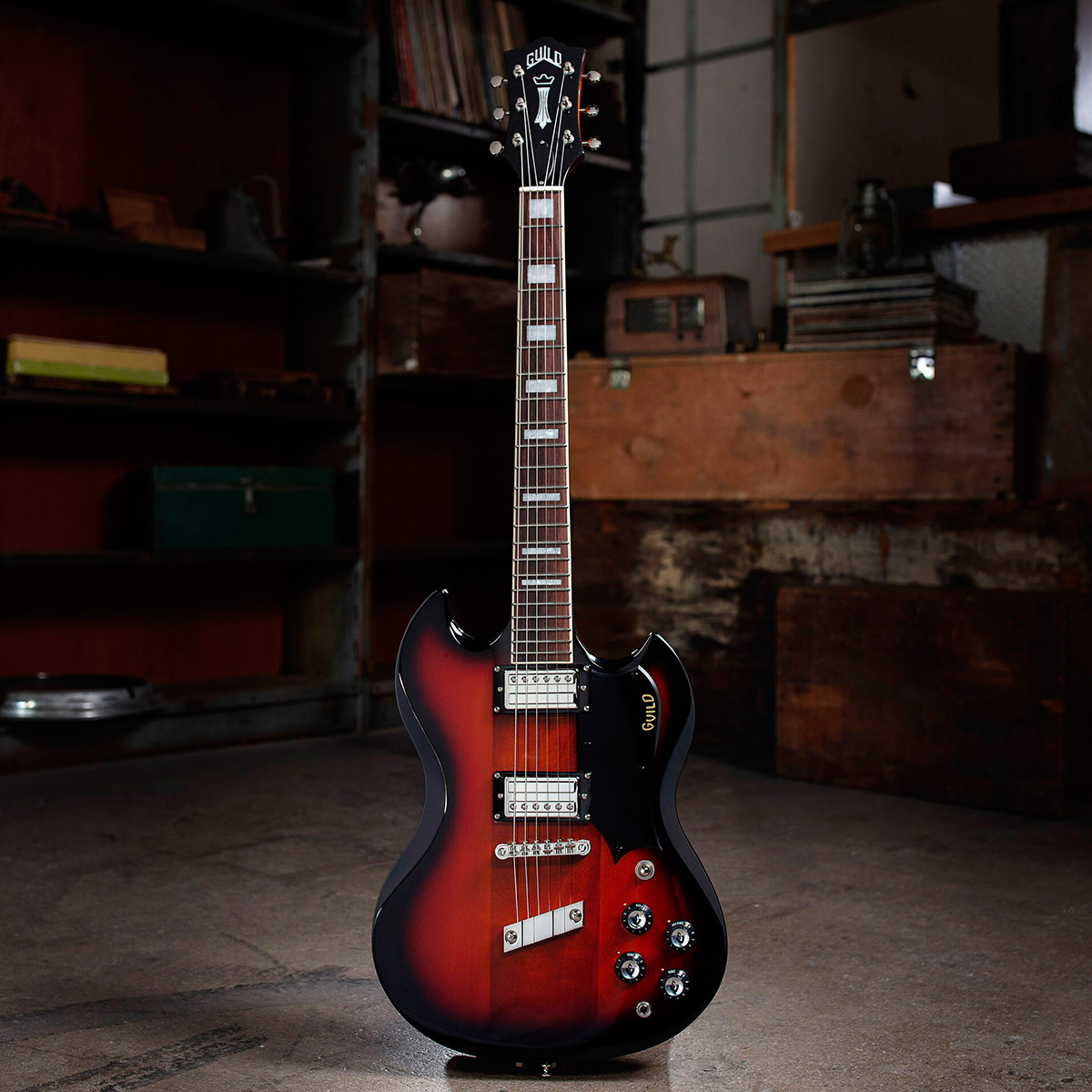 View of Polara Deluxe Vintage Sunset in a warehouse