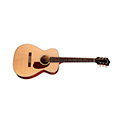 Horizontal side view of M-40E Standard Natural guitar thumb