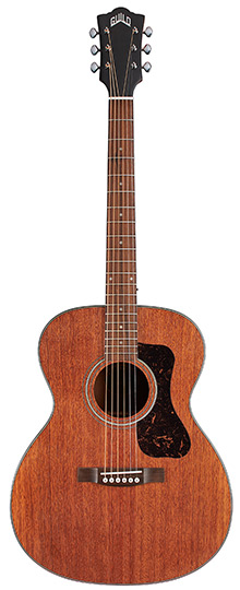 Vertical front view of the Guild OM-320 acoustic guitar