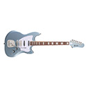 Horizontal front view of Surfliner Deluxe Glacier Blue electric guitar thumnail