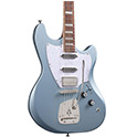 Close up Body view of Surfliner Deluxe Glacier Blue electric guitar thumnail