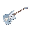 Angled front view of Surfliner Deluxe Glacier Blue electric guitar thumnail