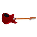 Horizontal back  view of Surfliner Deluxe Scarlett Red electric guitar thumnail