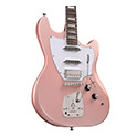 Close up Body view of Surfliner Deluxe Rose Quartz electric guitar thumnail