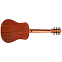 Horizontal back view of Travel Mahogany acoustic guitar thumbnail