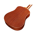 Angled back view of  Travel Mahogany acoustic guitar body thumbnail